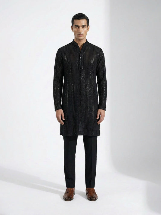 Openwork Textured Kurta set