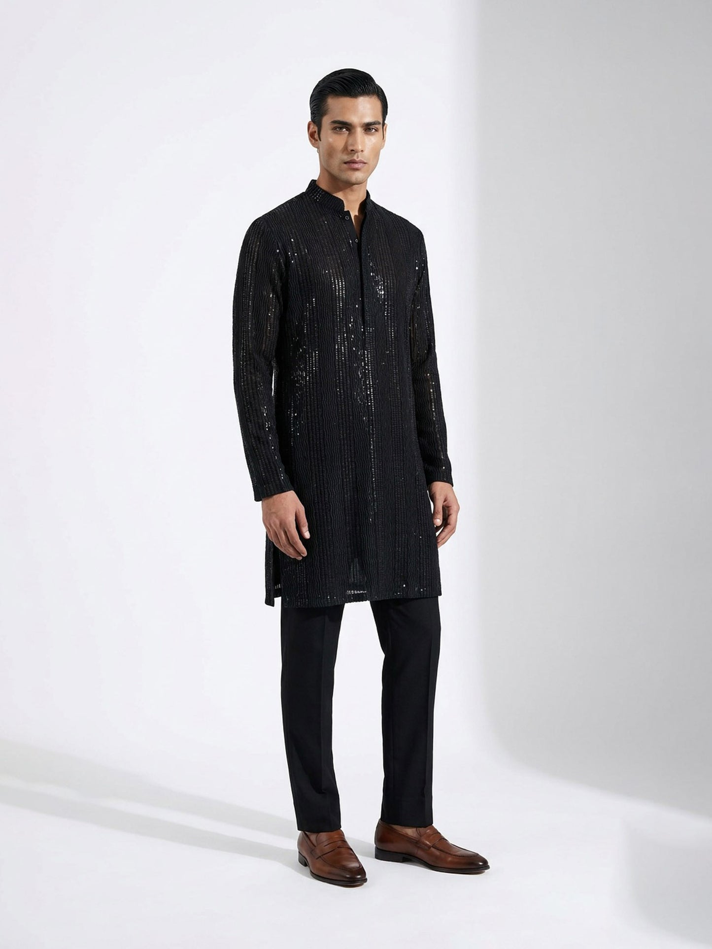 Openwork Textured Kurta set