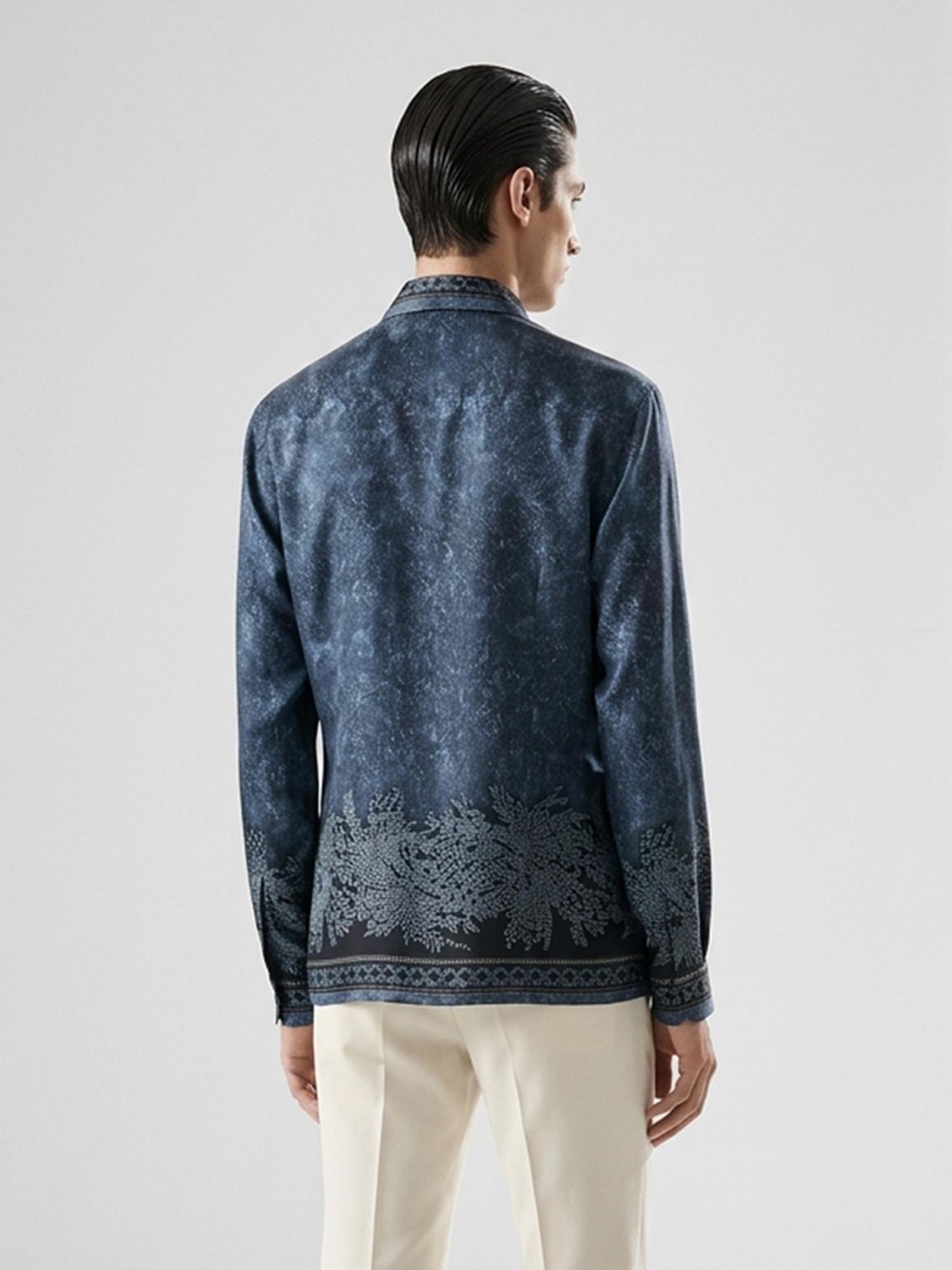 Midnight Filigree Statement Shirt