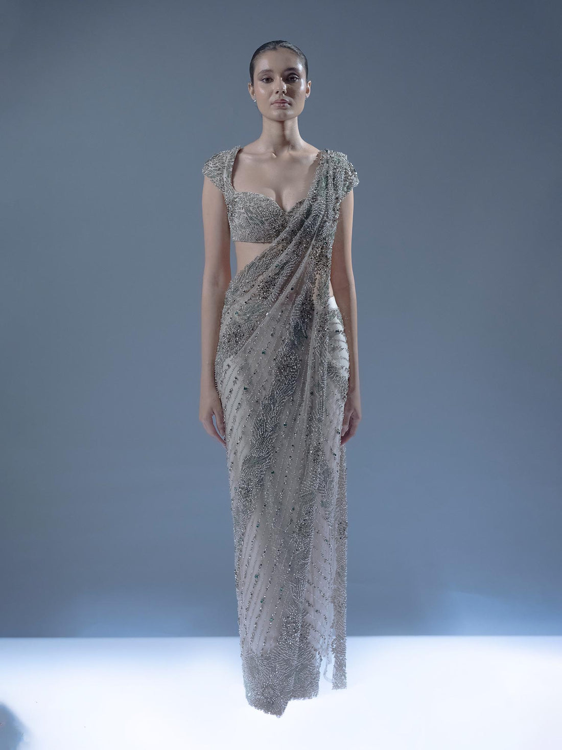 Aurora Cascade Saree