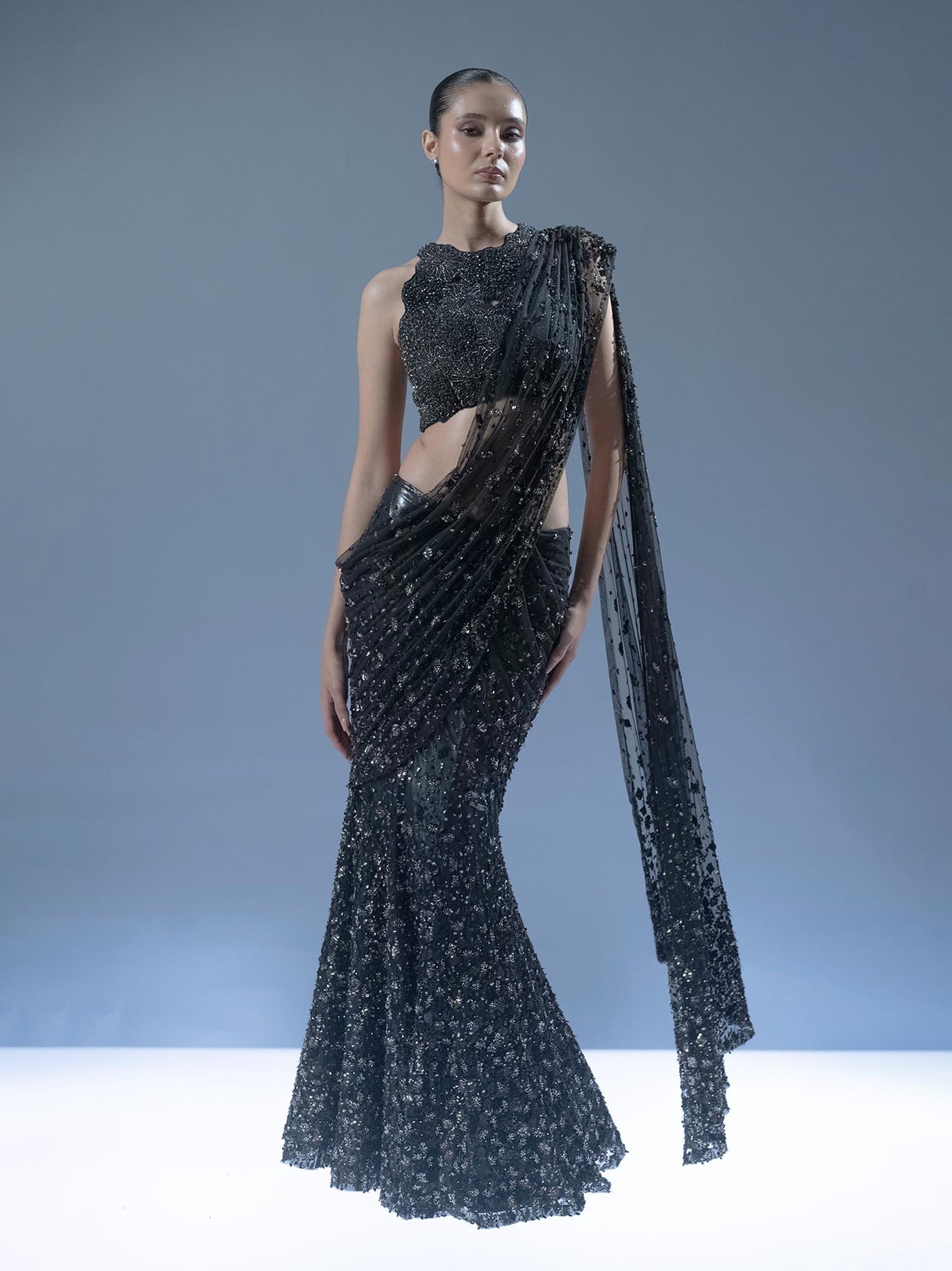 Starlit Veil Saree