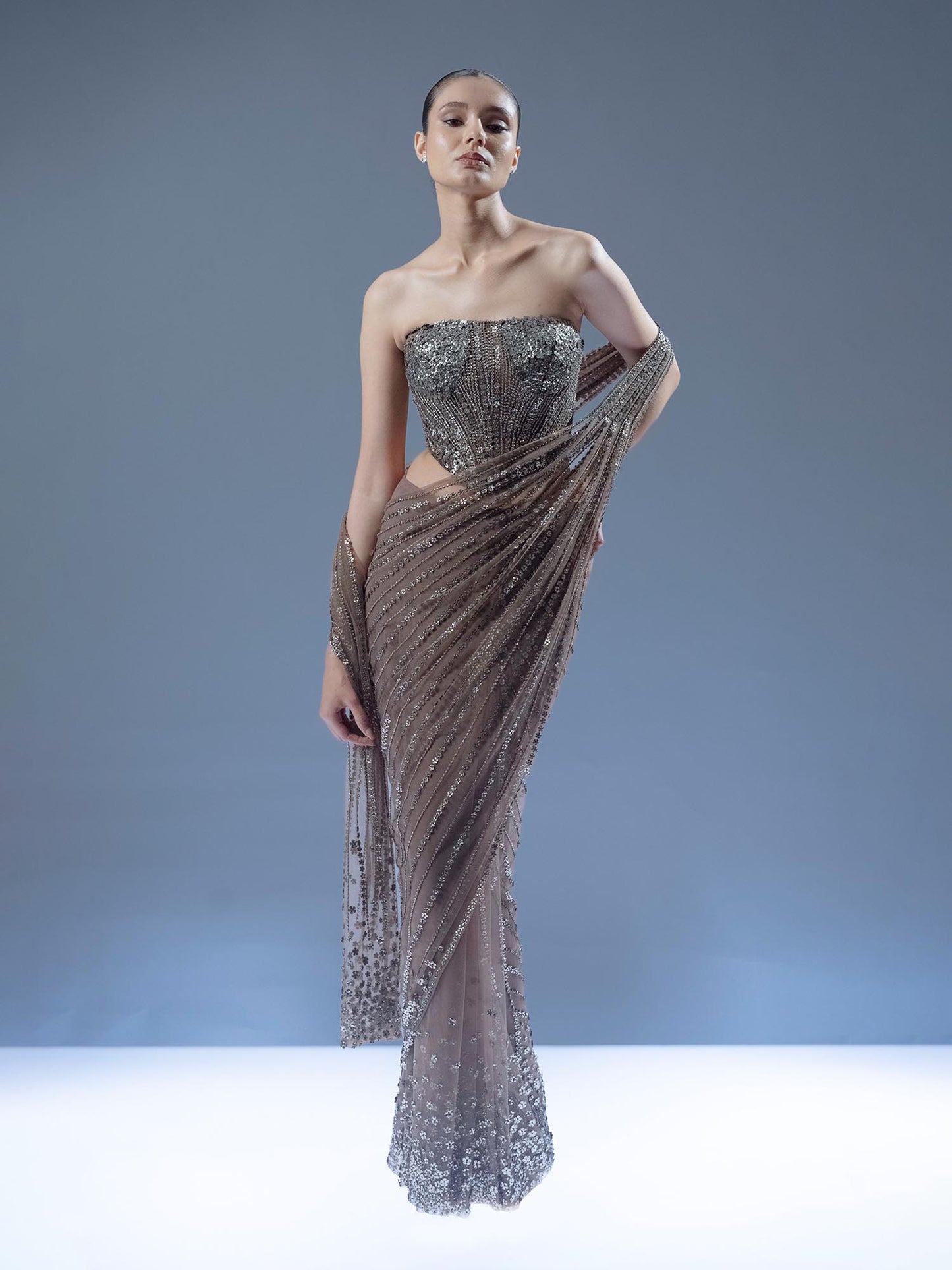 Radiance Linear Drape Saree