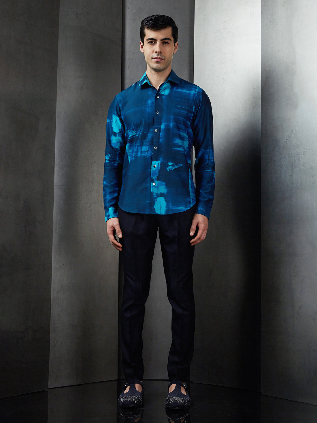 Big Glitch Printed Shirt