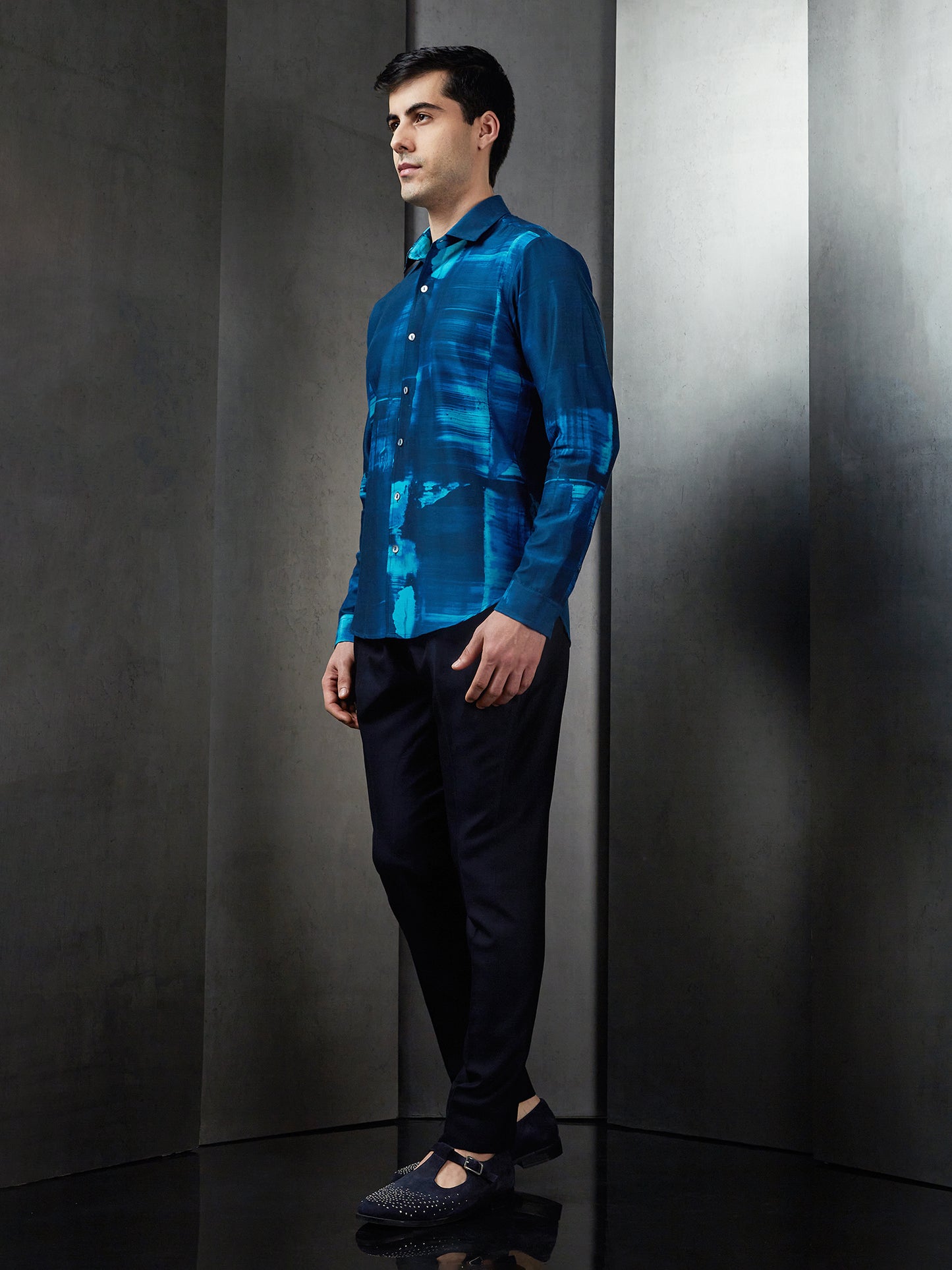 Big Glitch Printed Shirt