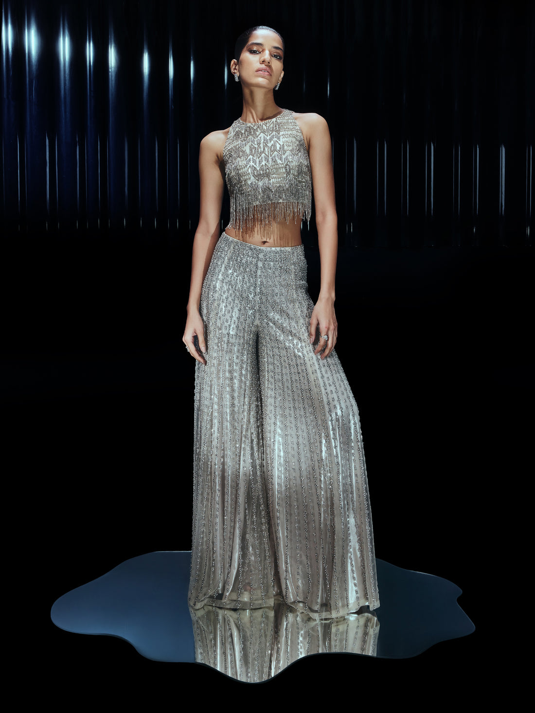 Mosaic Crystal Trouser Set