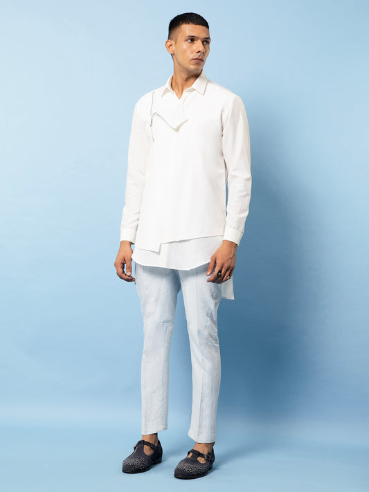 White Jade Shirt Co-Ord Set