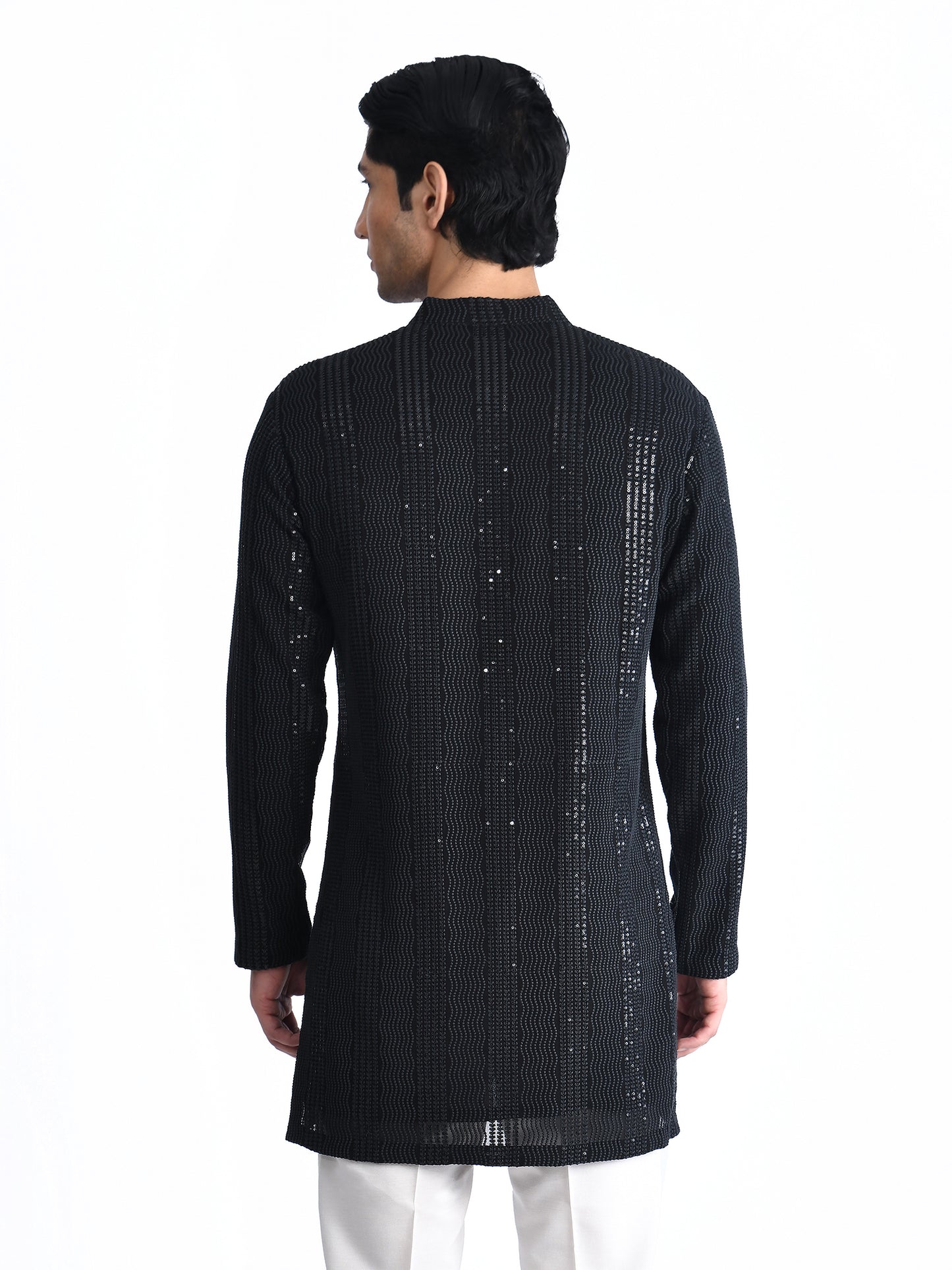 Embroidered Chikankari Short Kurta Set