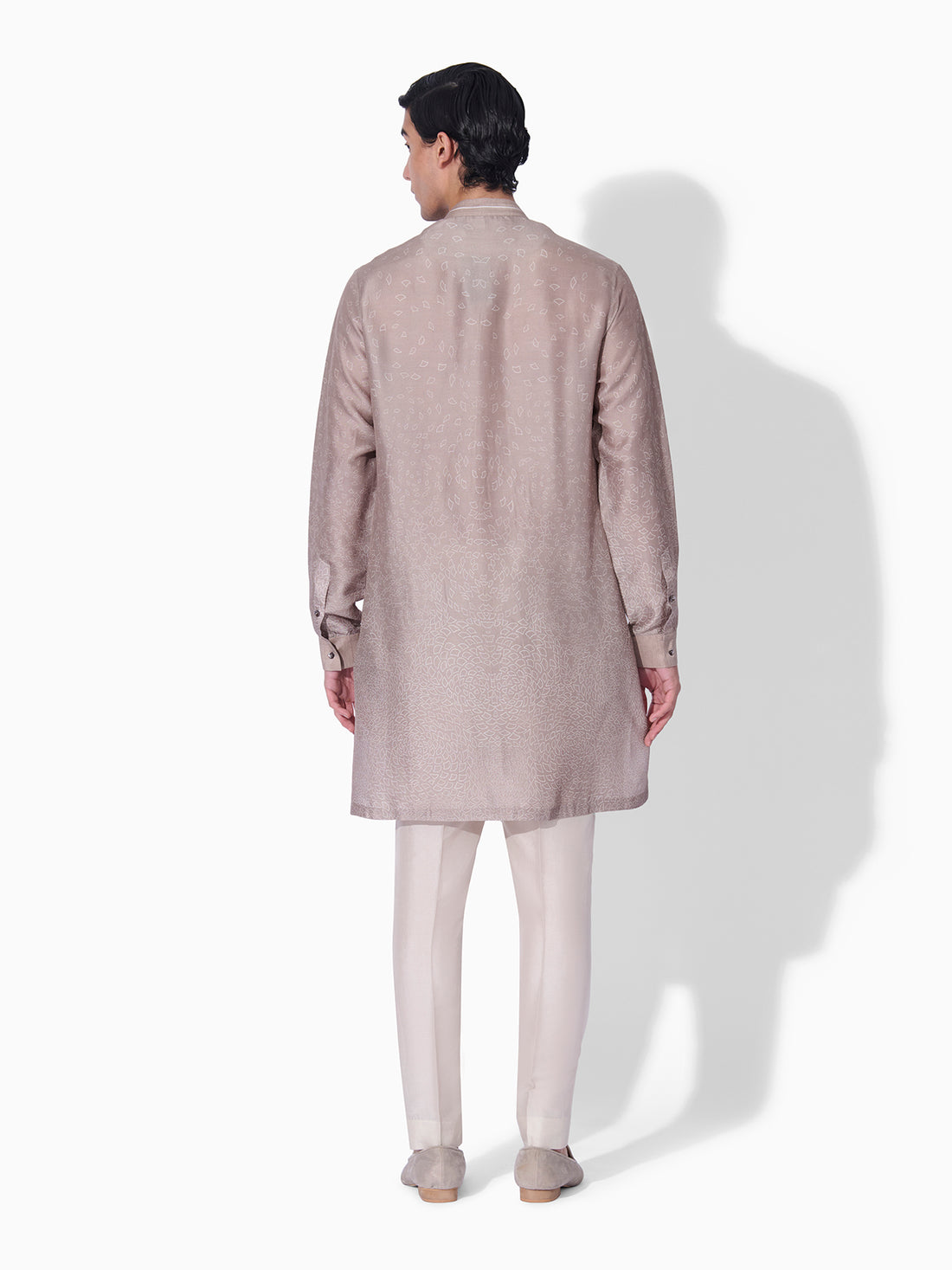 Dusty Rose Silk Kurta Set