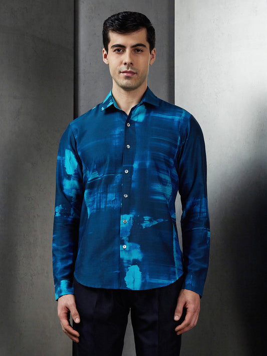 Big Glitch Printed Shirt