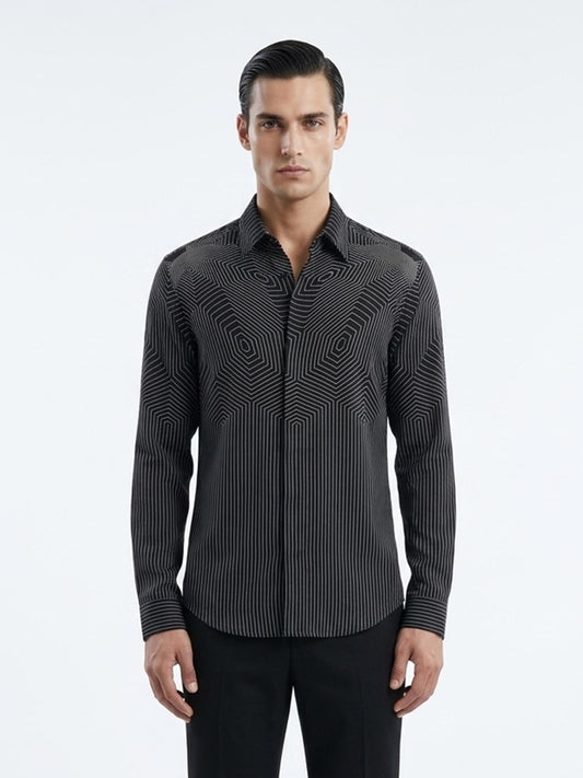 Linear Matrix Geometric Shirt