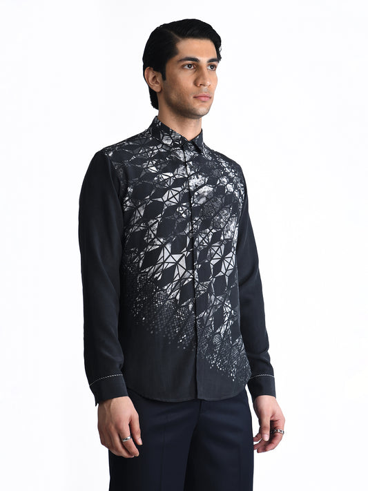 Asymmetrical Marrakesh Printed Shirt