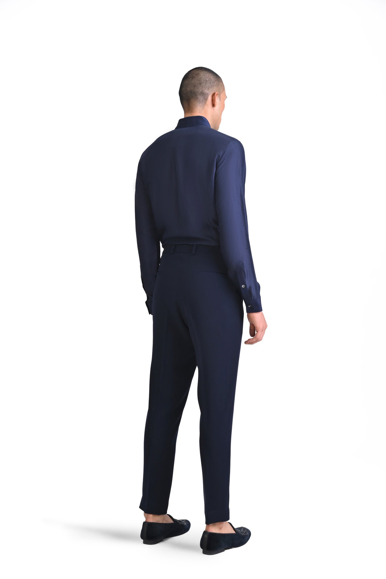 Front Pintuck With Sequence Embroidery