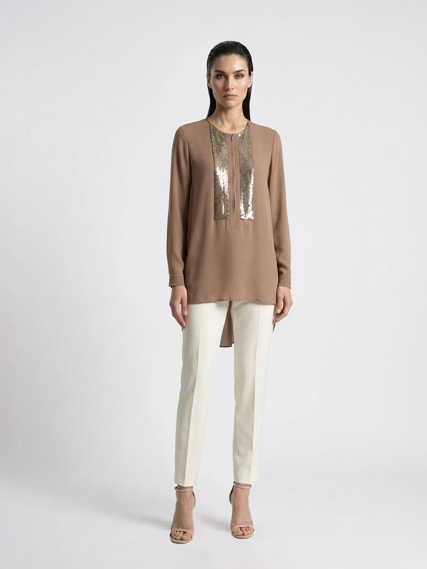 Lumina Sequin-Panel Tunic