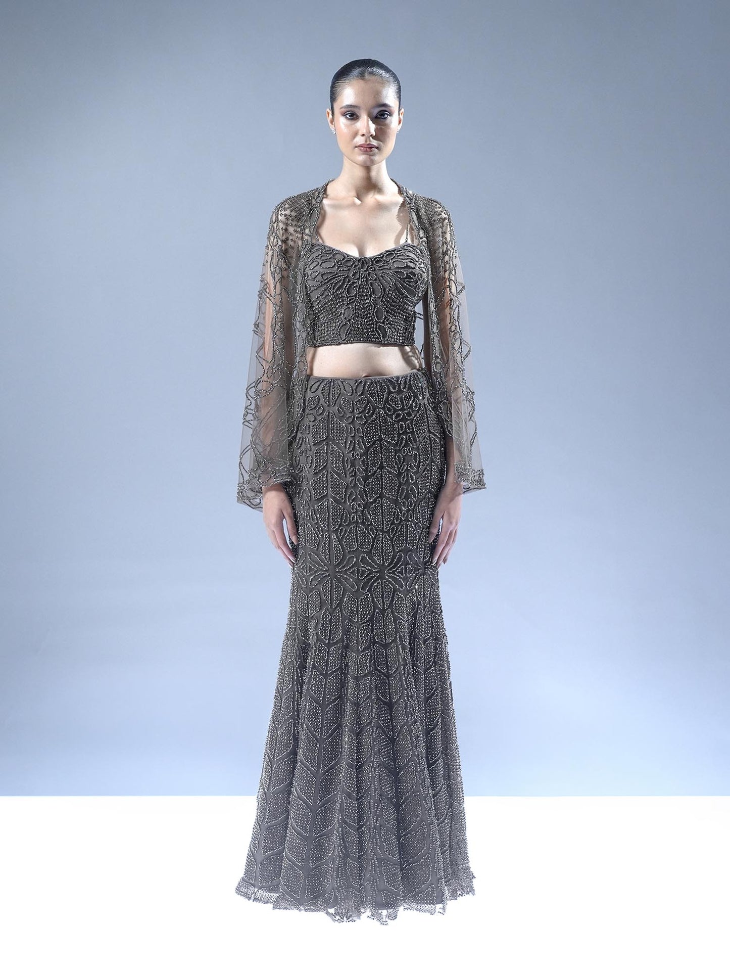 Noir Enigma Lehenga Set