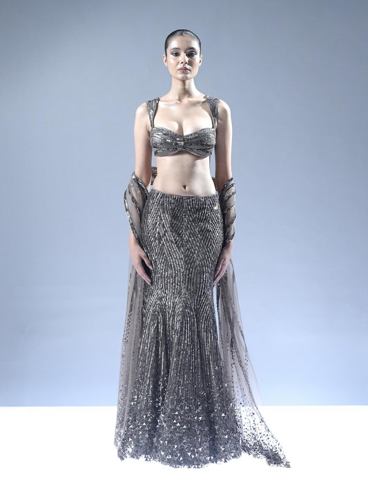 Starlit Cascade Lehenga Set
