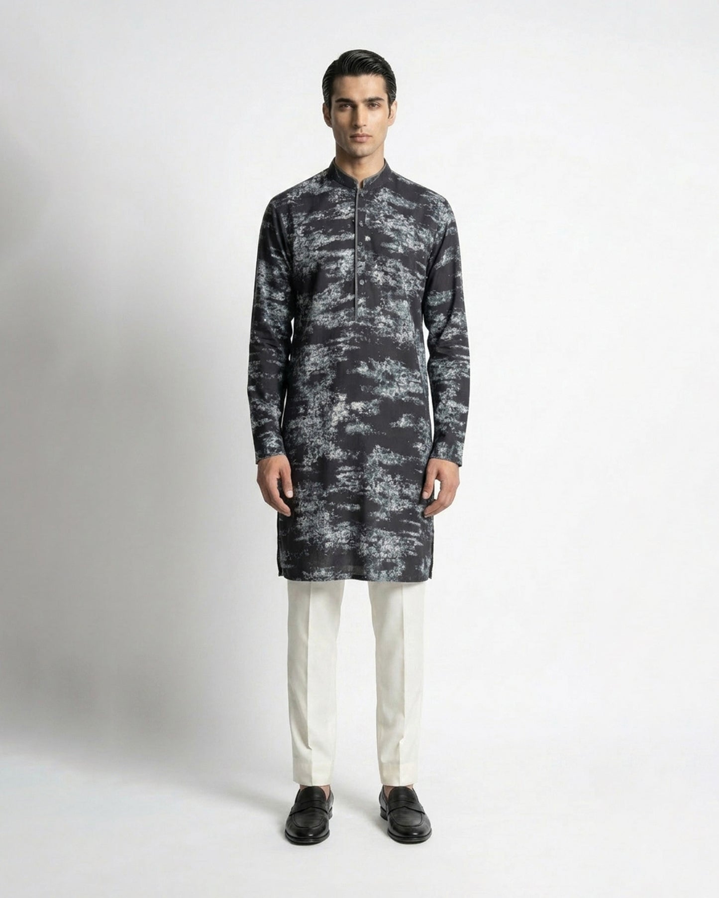 Abstract Print Kurta Set