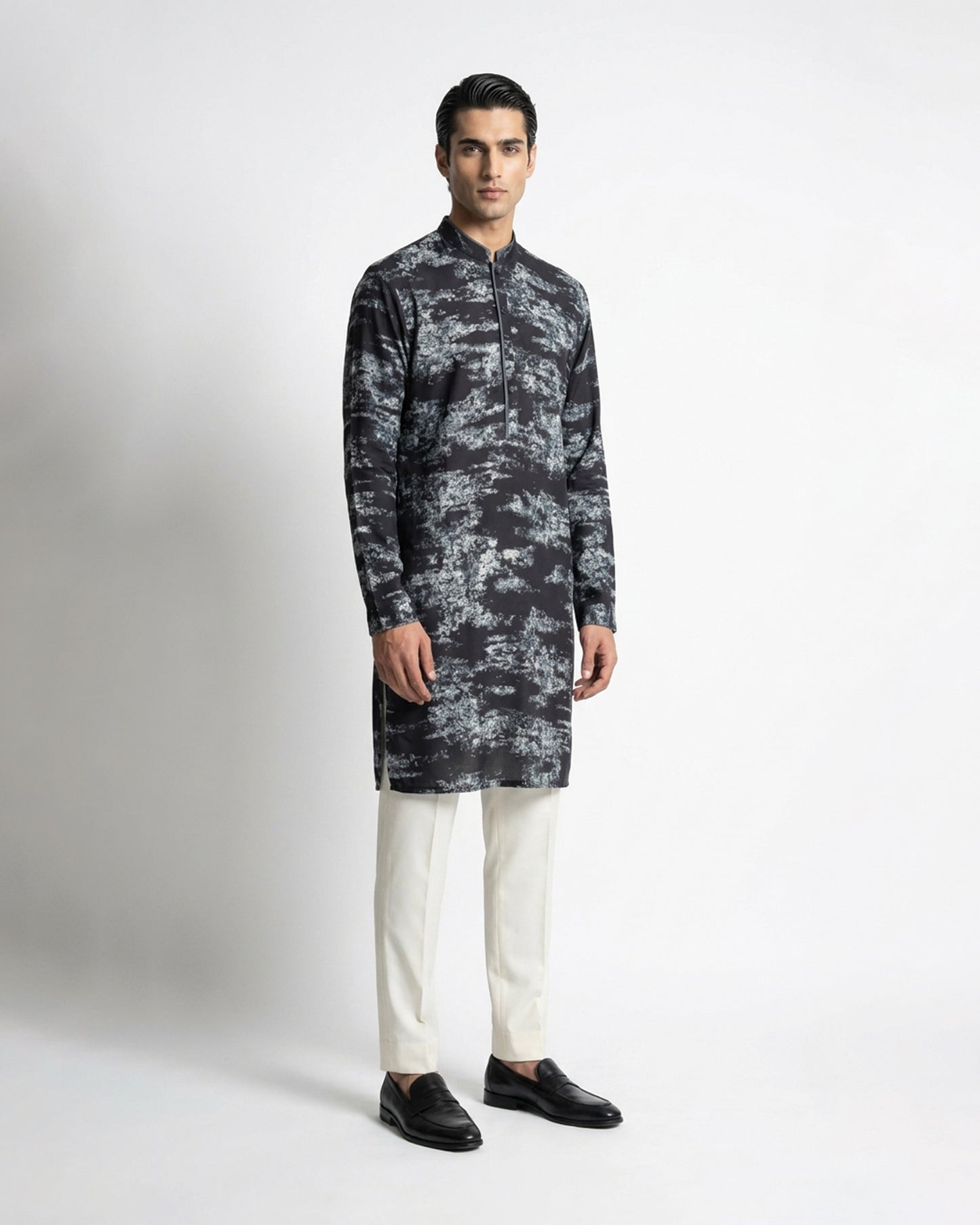 Abstract Print Kurta Set