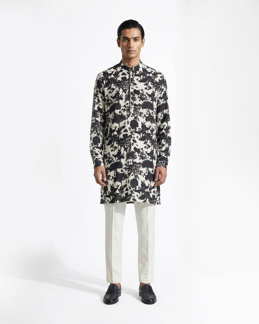 Noir Garden Kurta