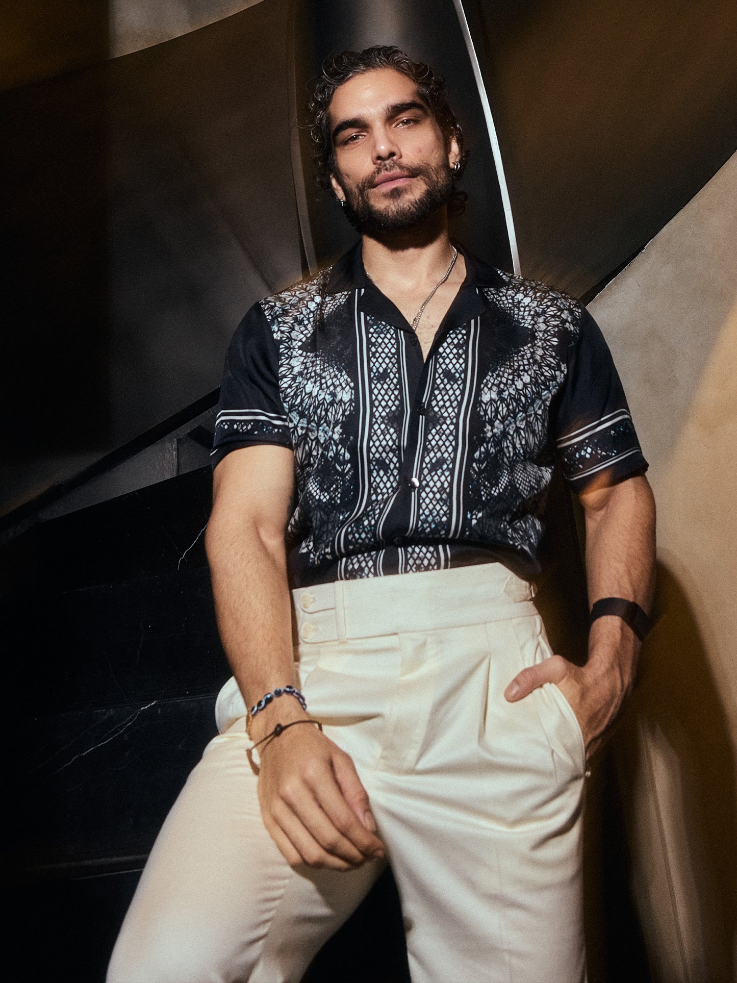 Rishab Sawhney • Cosmic Grid Shirt