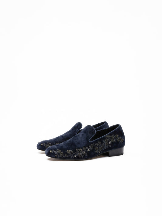 Midnight Royale Velvet Loafers