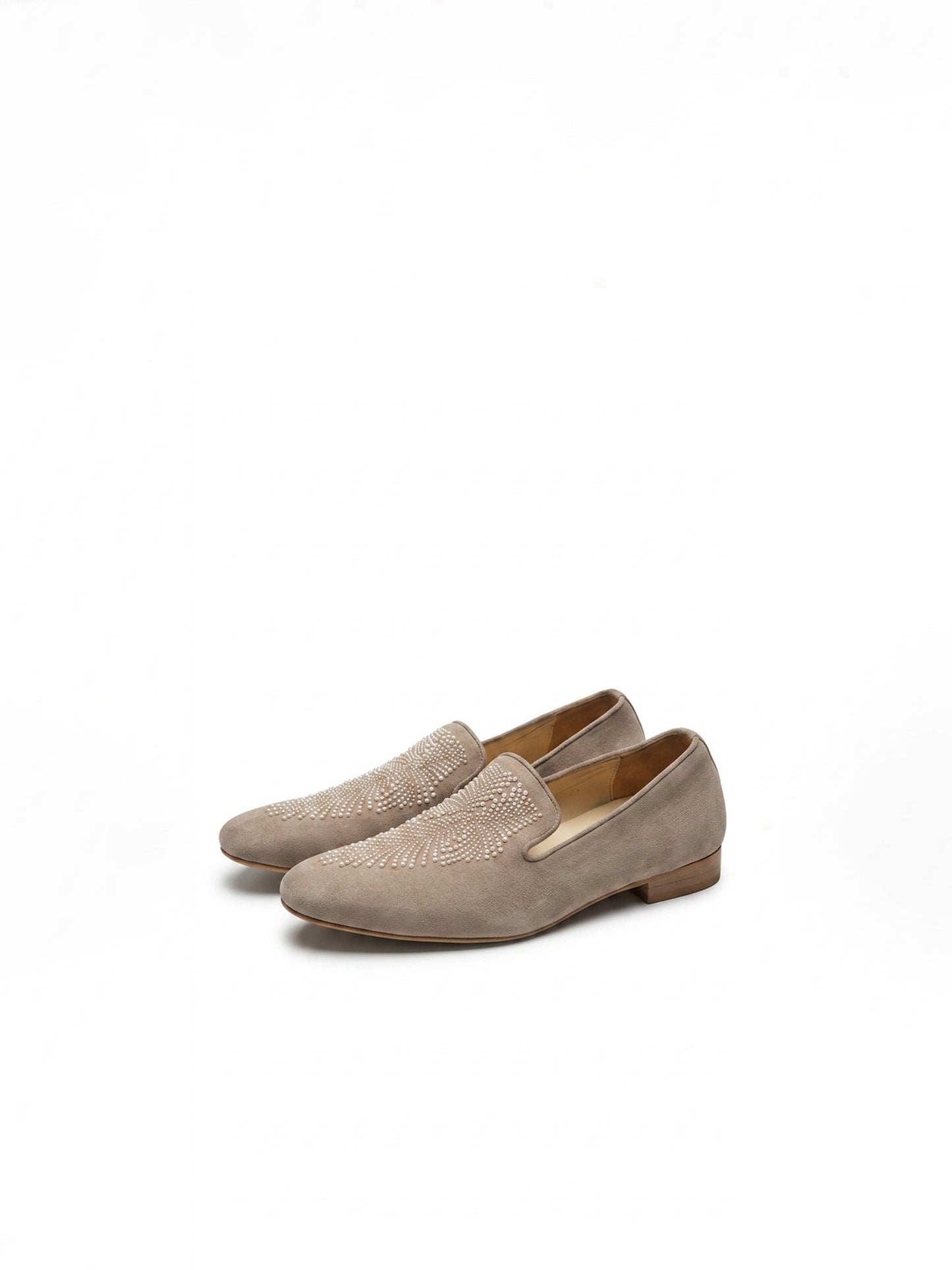 Sandstone embroidered Loafers