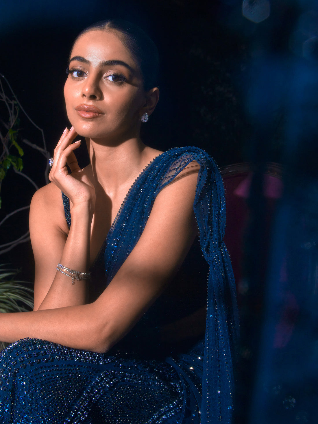 Banita Sandhu • In Azura Draped Sari