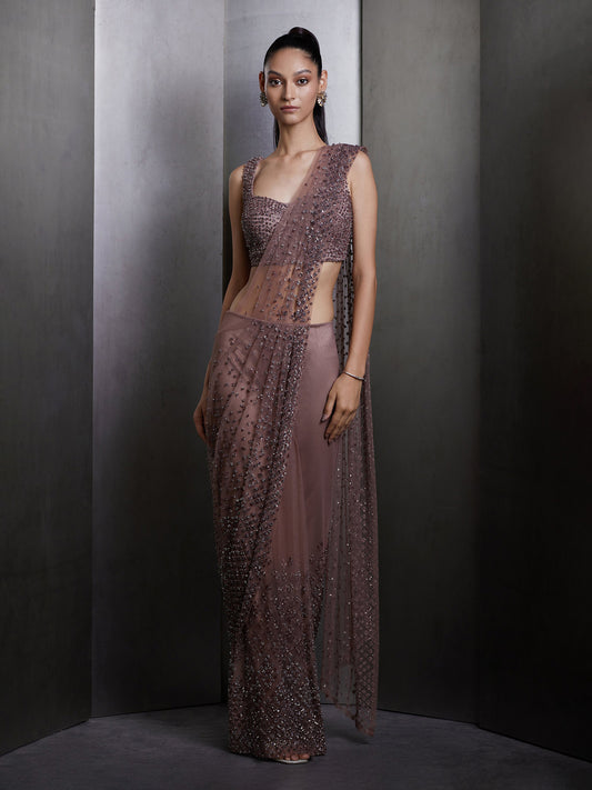 Copper Amber Saree