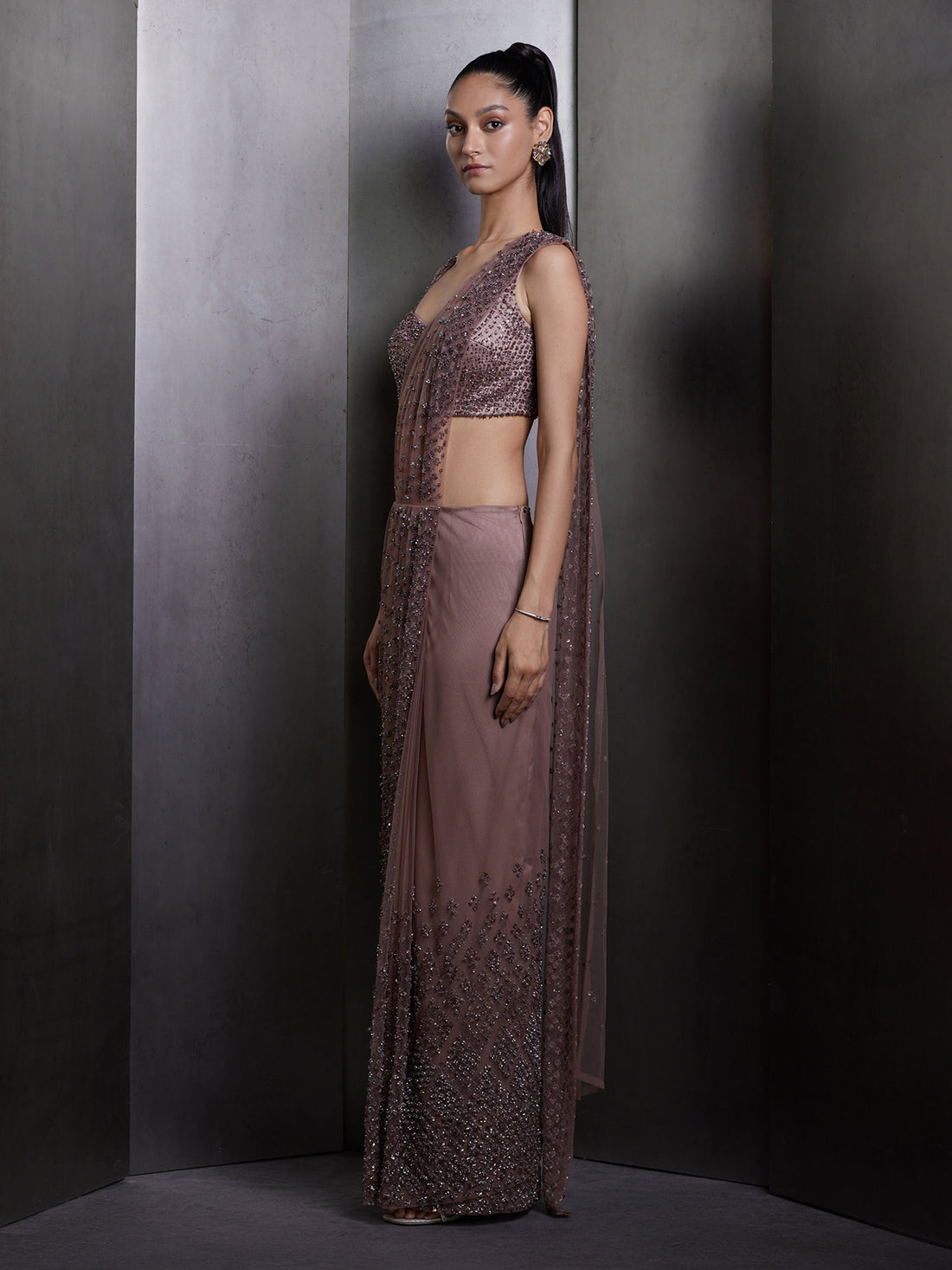 Copper Amber Saree