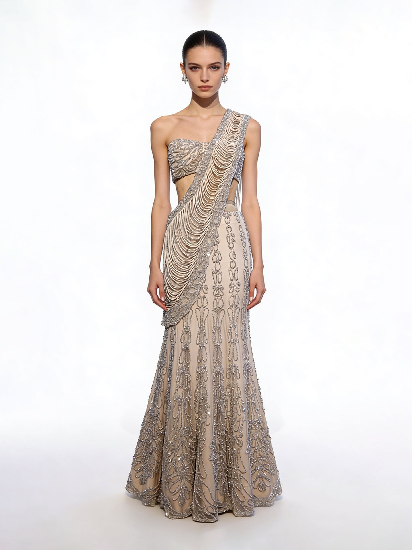 Shimmering Stillness Saree