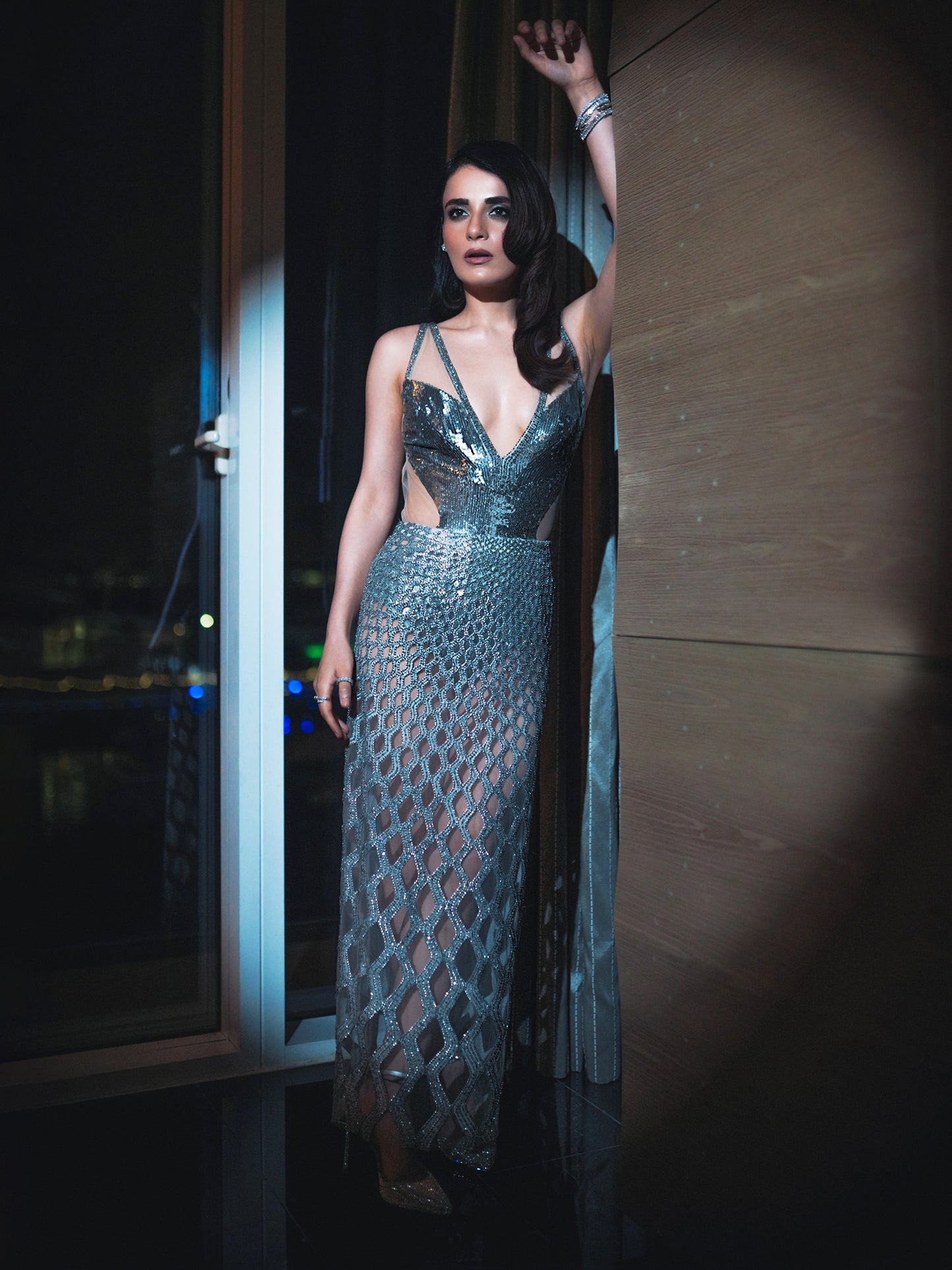 Radhika Madan In Abyss Cutwork Skirts Set