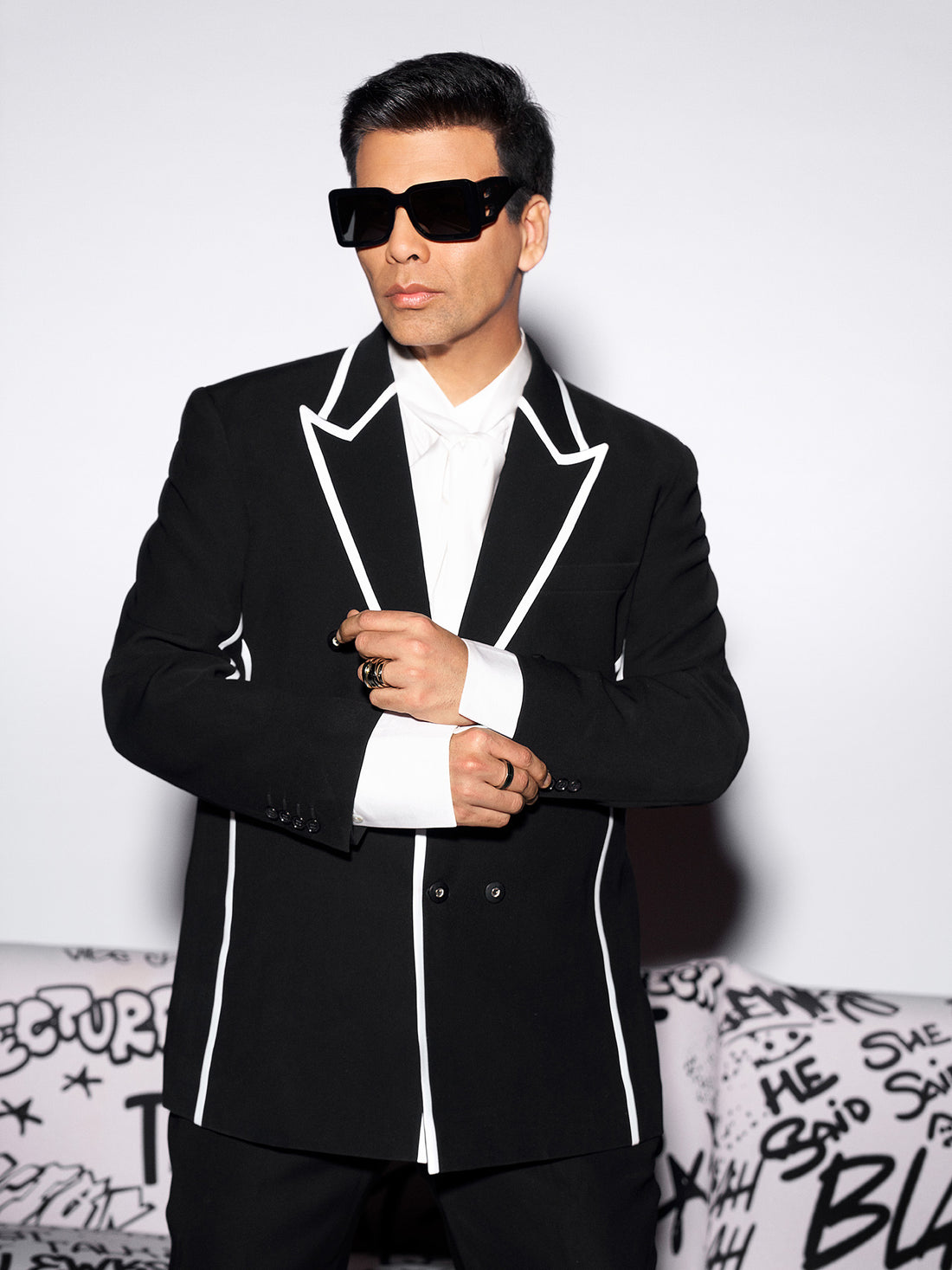 Karan Johar • In Noir Opulence Suit