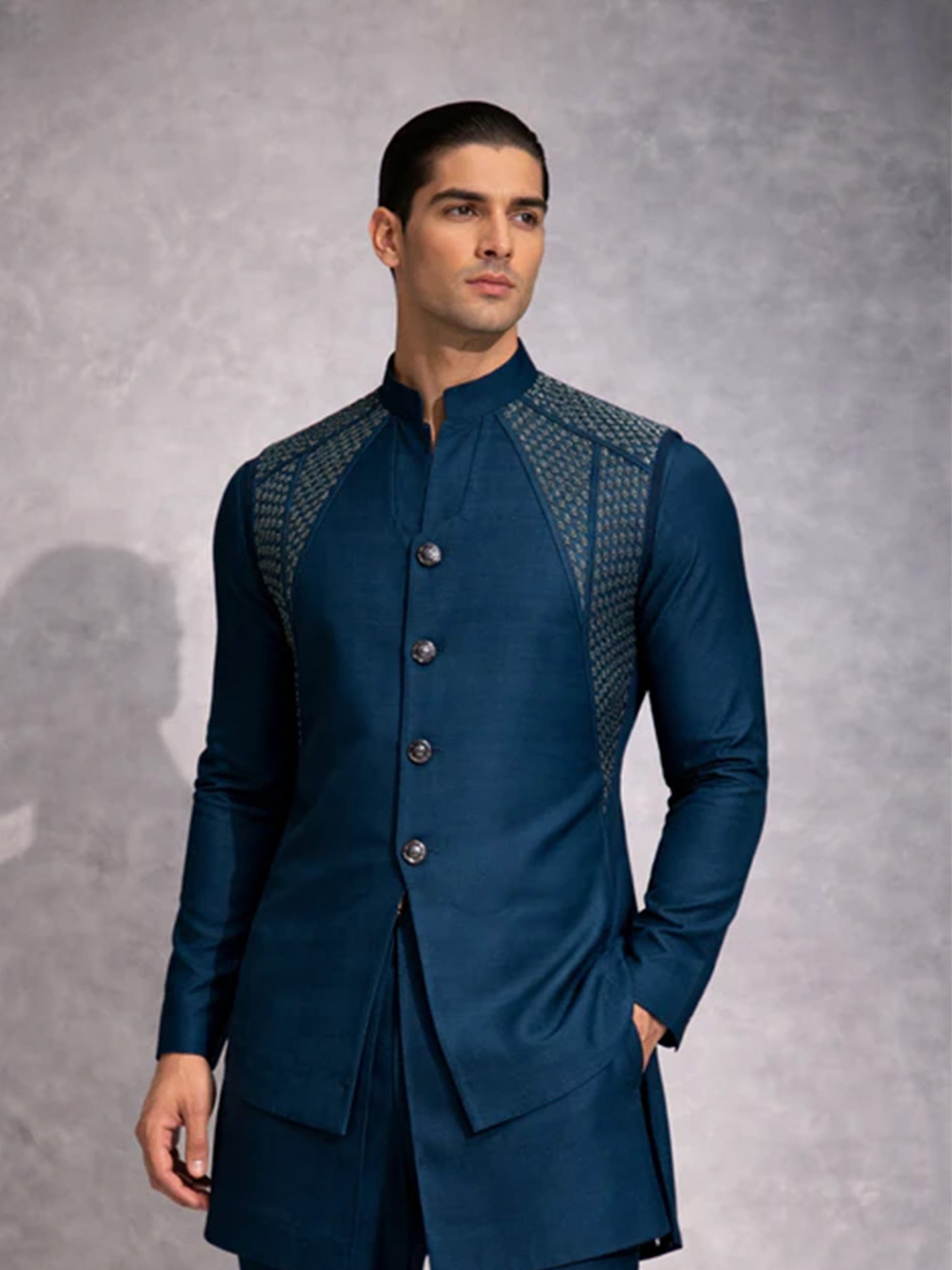 Dup Double Layer Embroidery Bundi