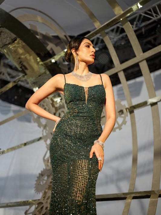 Shobita in Cosmic Fishtail Gown