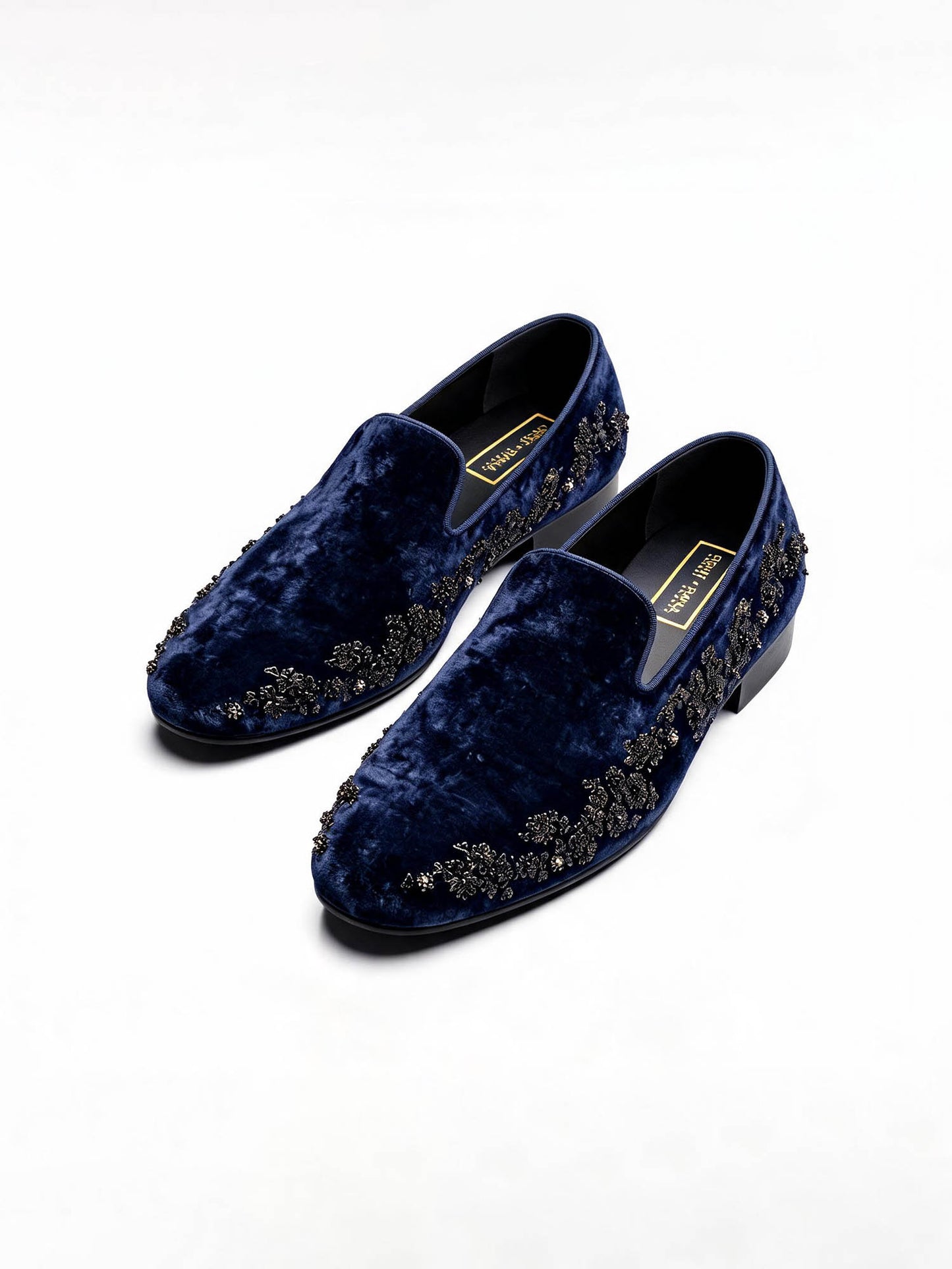 Midnight Royale Velvet Loafers