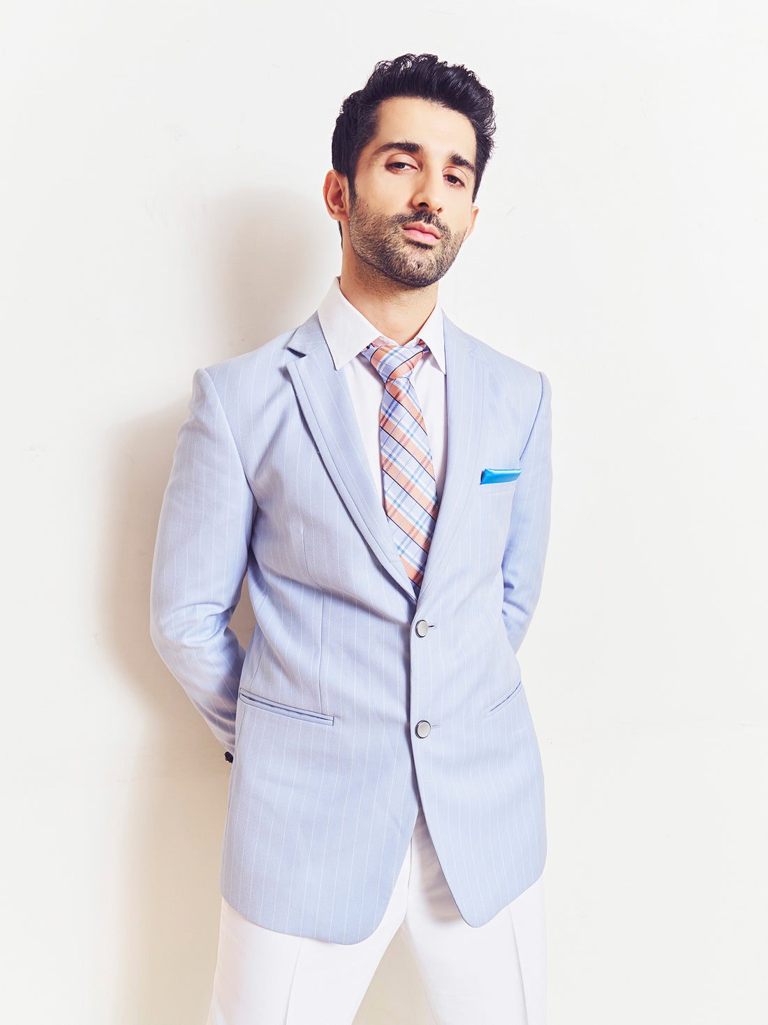 Sidhant Gupta • In Our Textured Stripe Suit