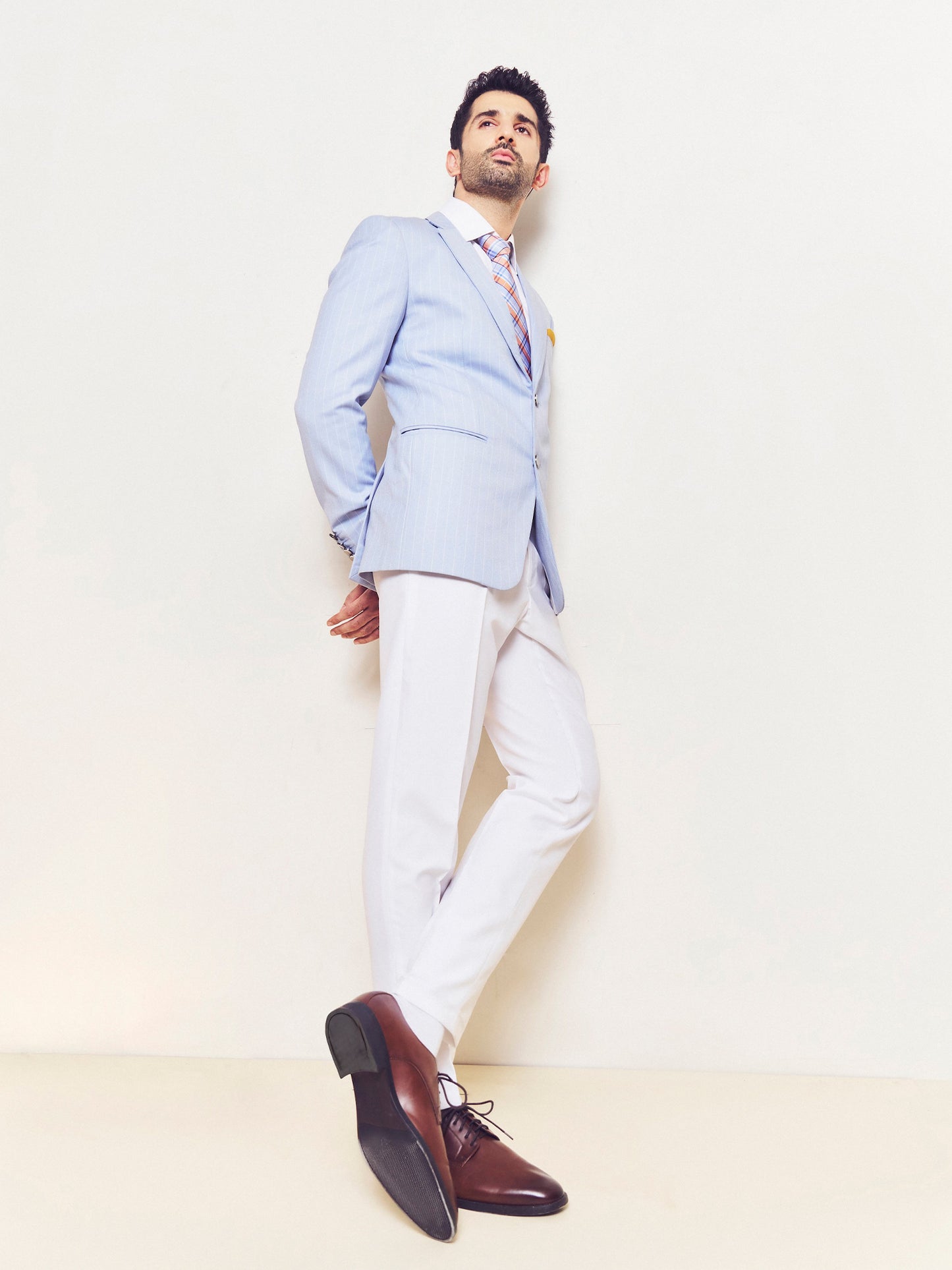 Sidhant Gupta In Our Textured Stripe Suit