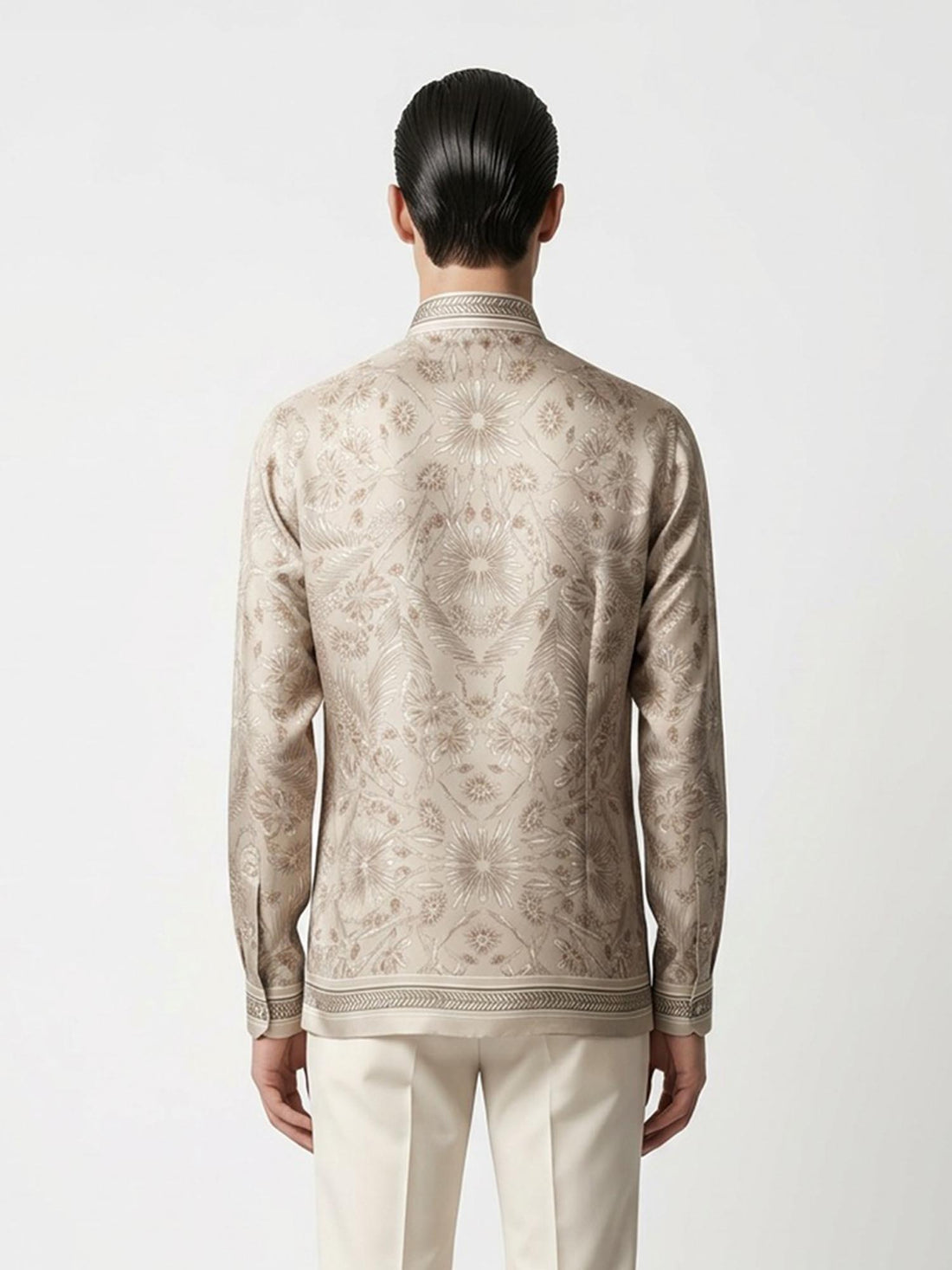 Ecru Mirage Panel Shirt