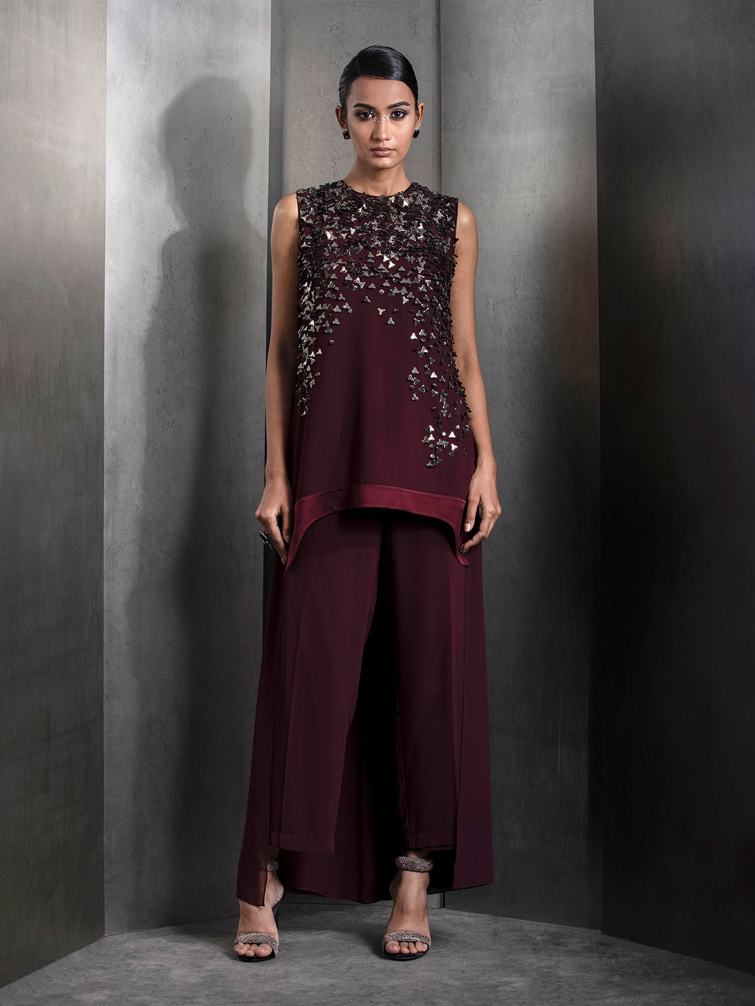 Georgette Embroidered Top