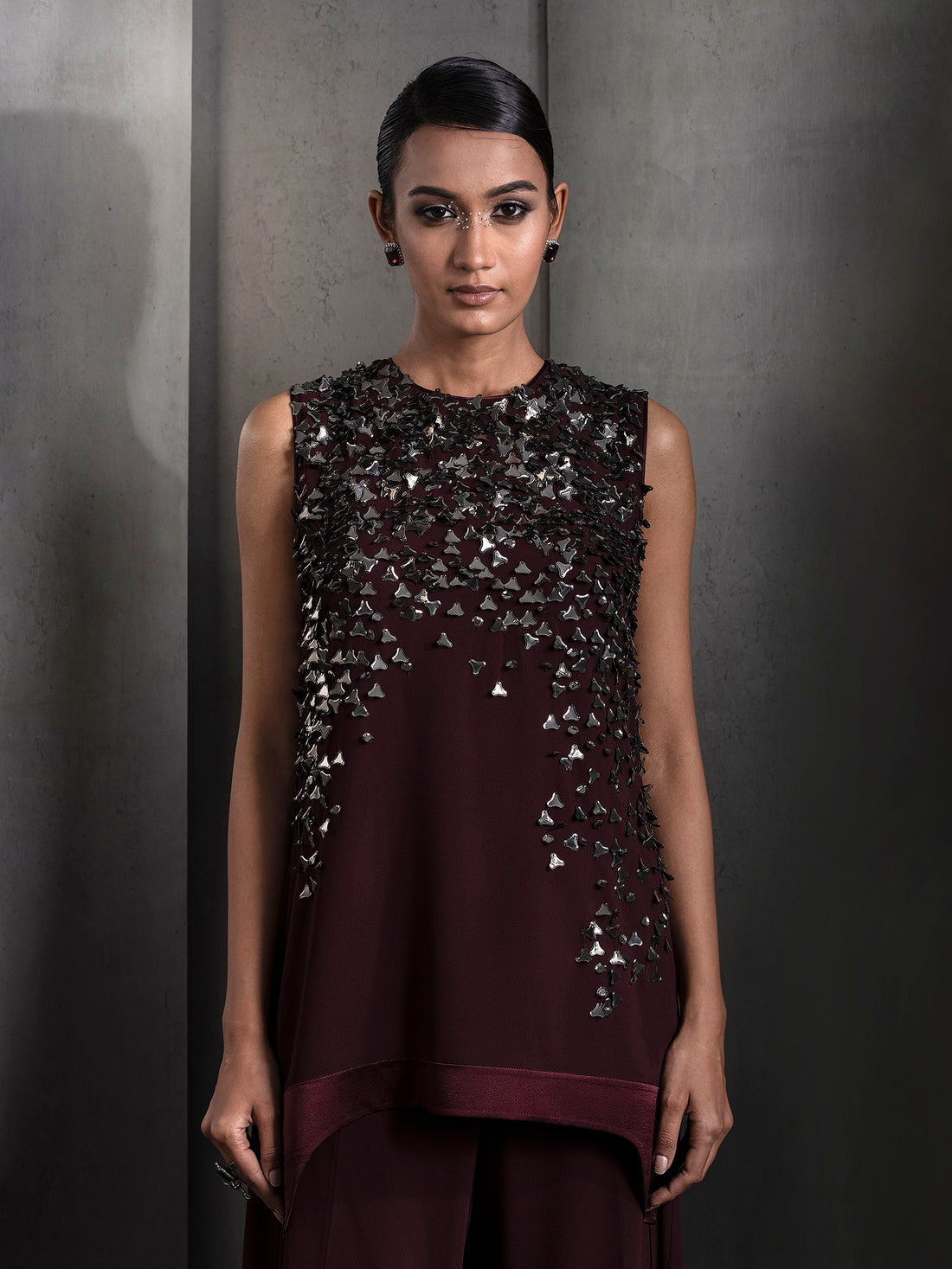 Georgette Embroidered Top