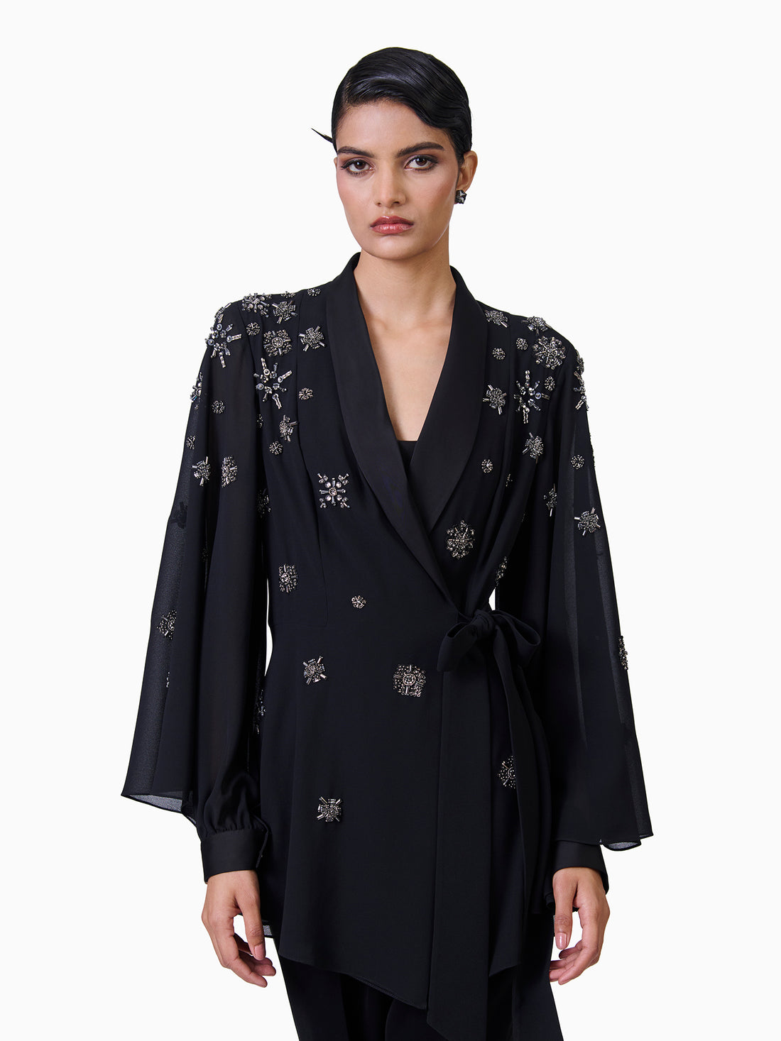 Midnight Elegance Embellished Top