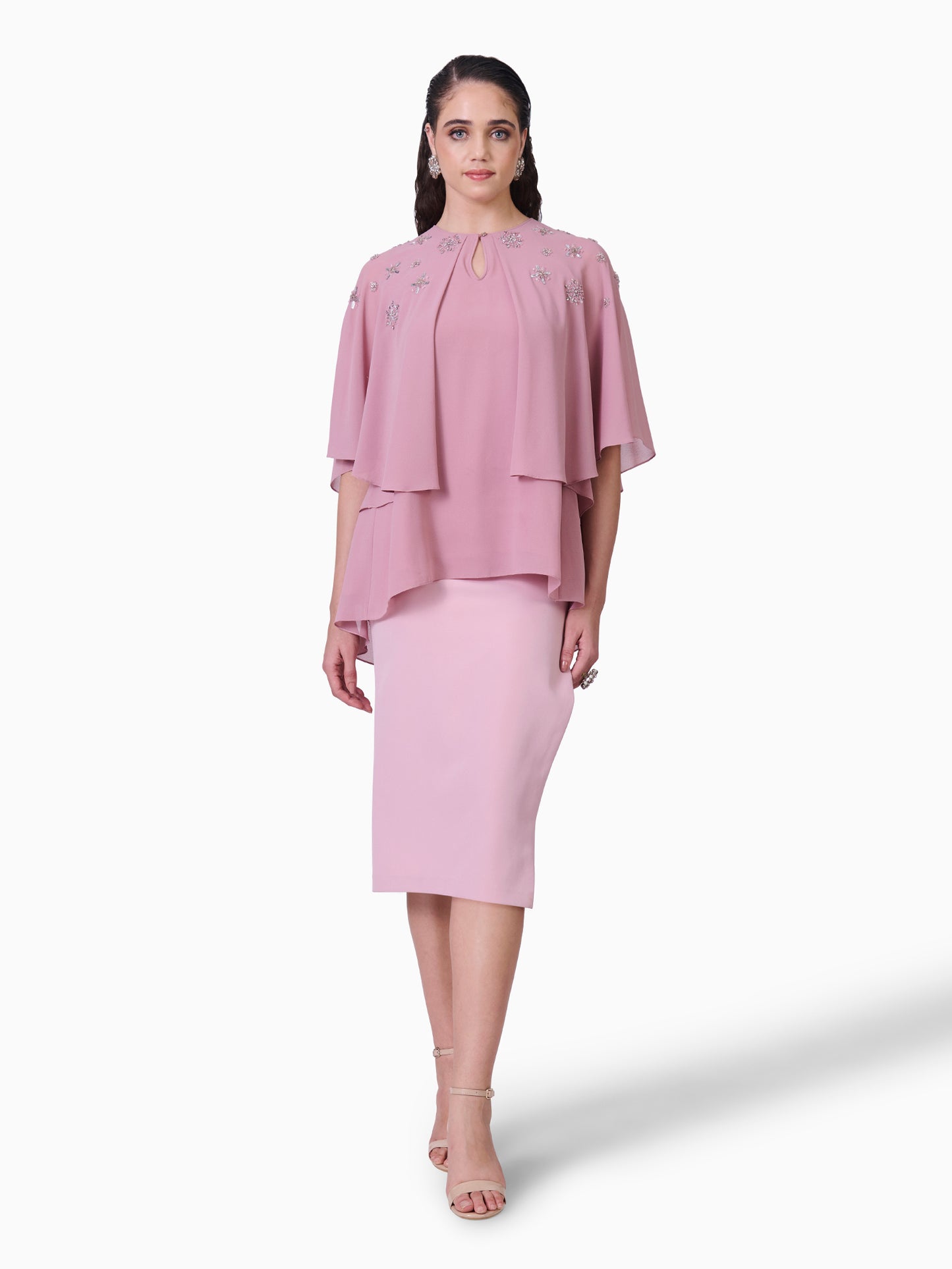 Blush Elegance Layered Top