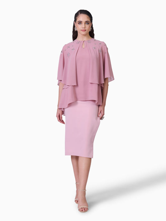 Blush Elegance Layered Top