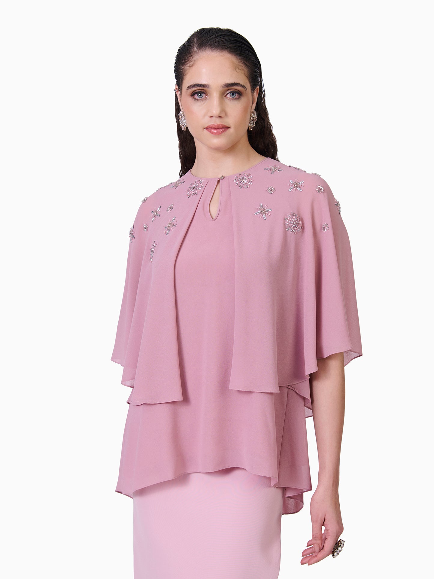 Blush Elegance Layered Top