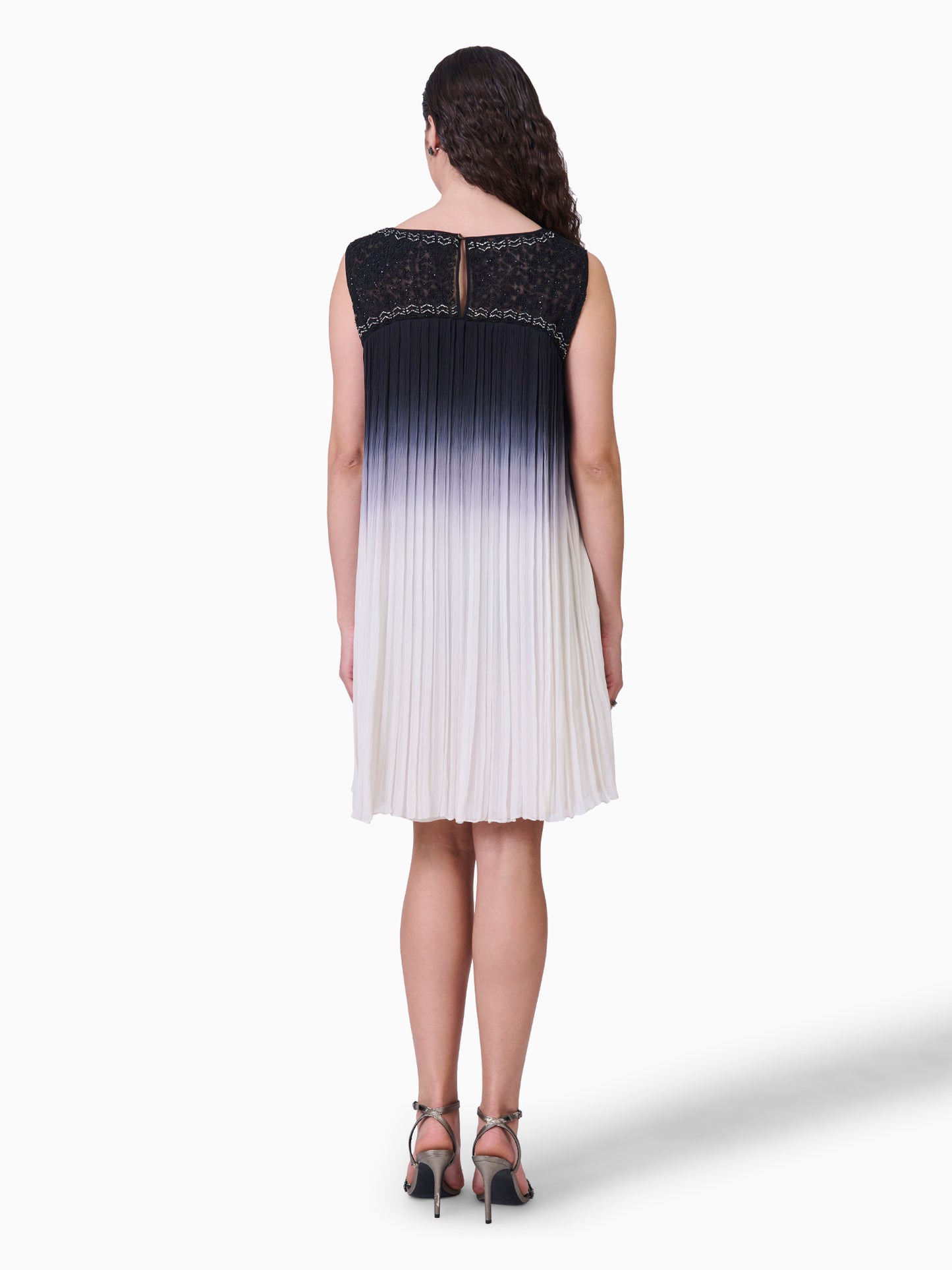 Ombre Pleated Elegance Top