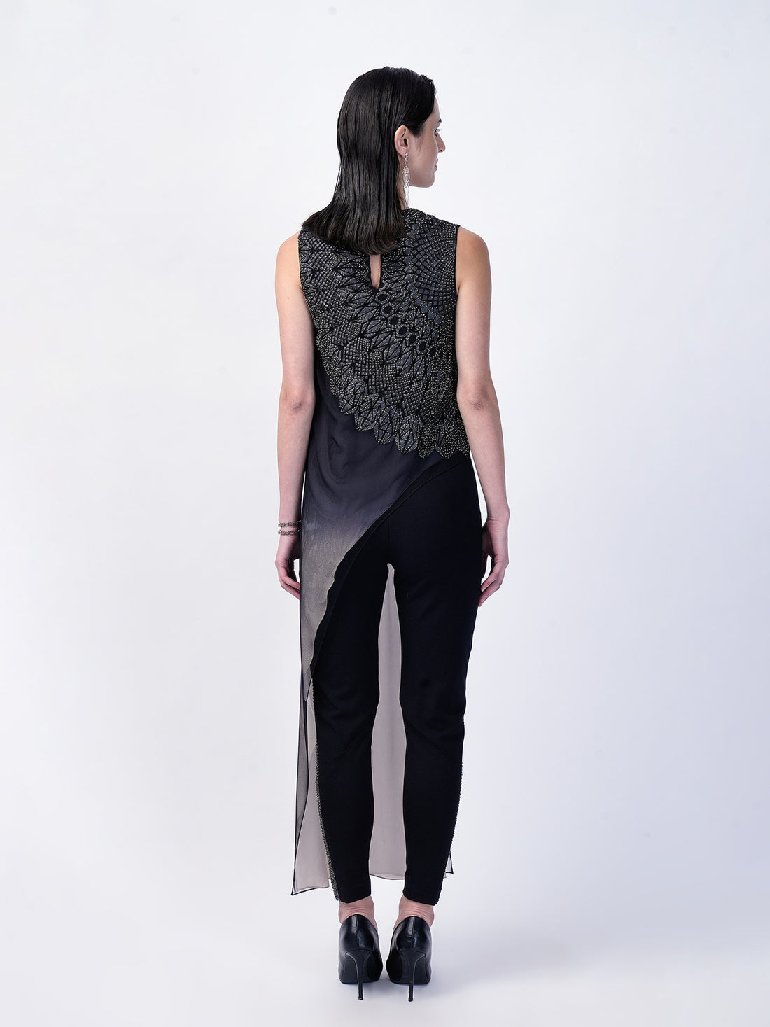 Erebus Asymmetrical Ombre Top