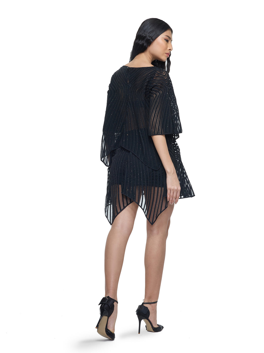 Geometric Artistry Black Top