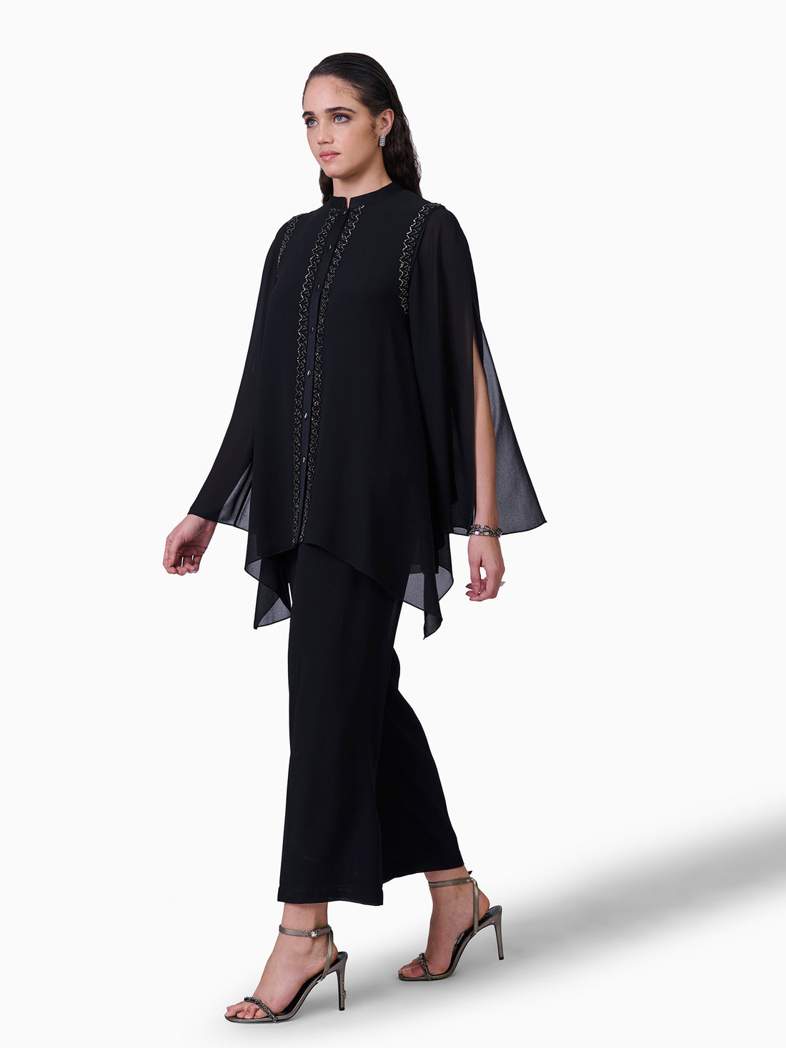 Asymmetrical Top With Embroidery