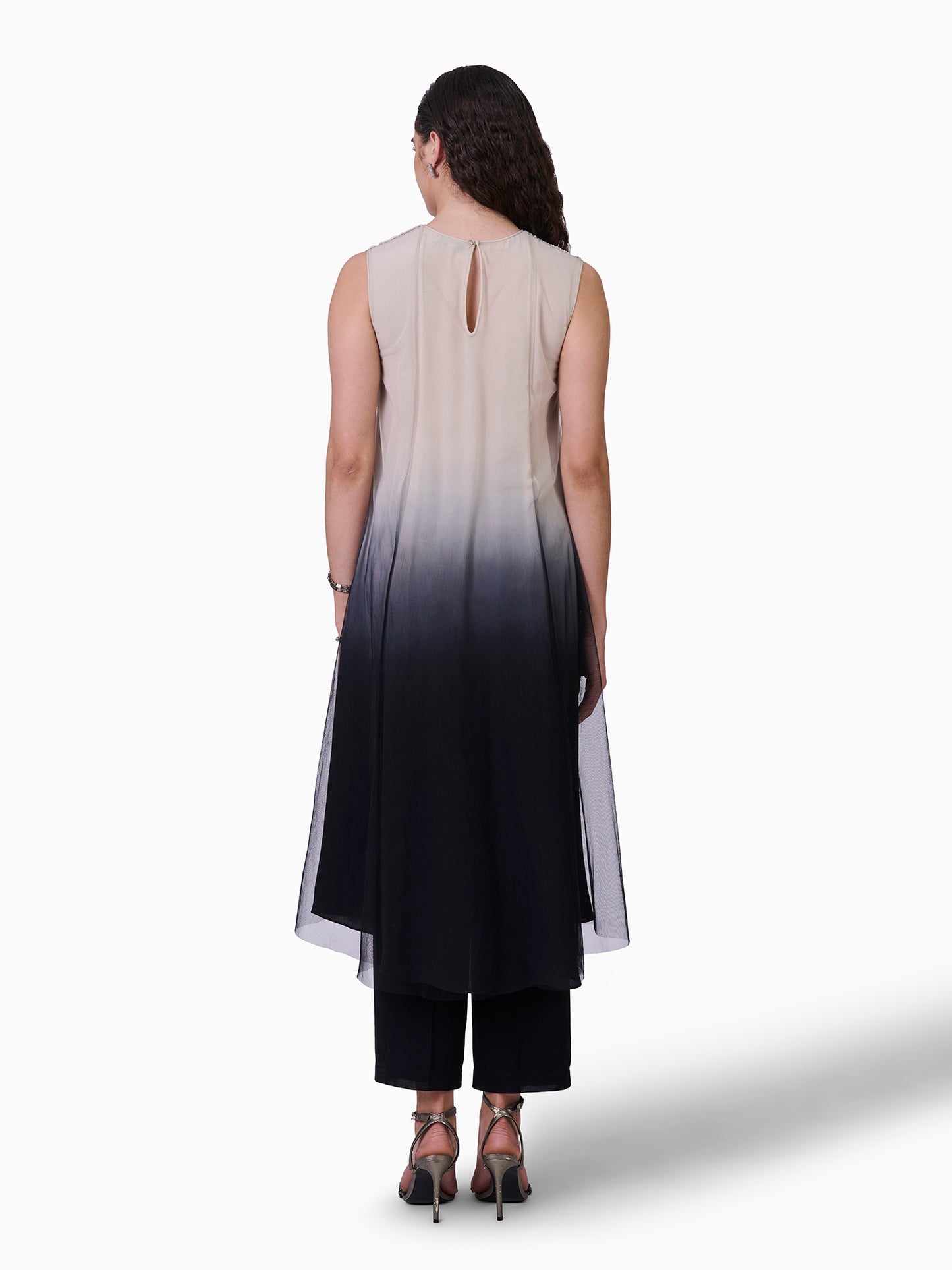 Ombre Elegance Embroidered Top