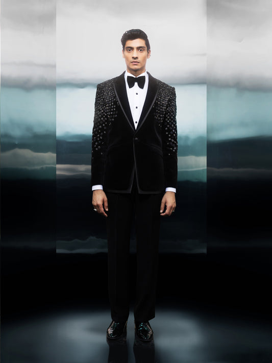 Embellished Velvet Tuxedo