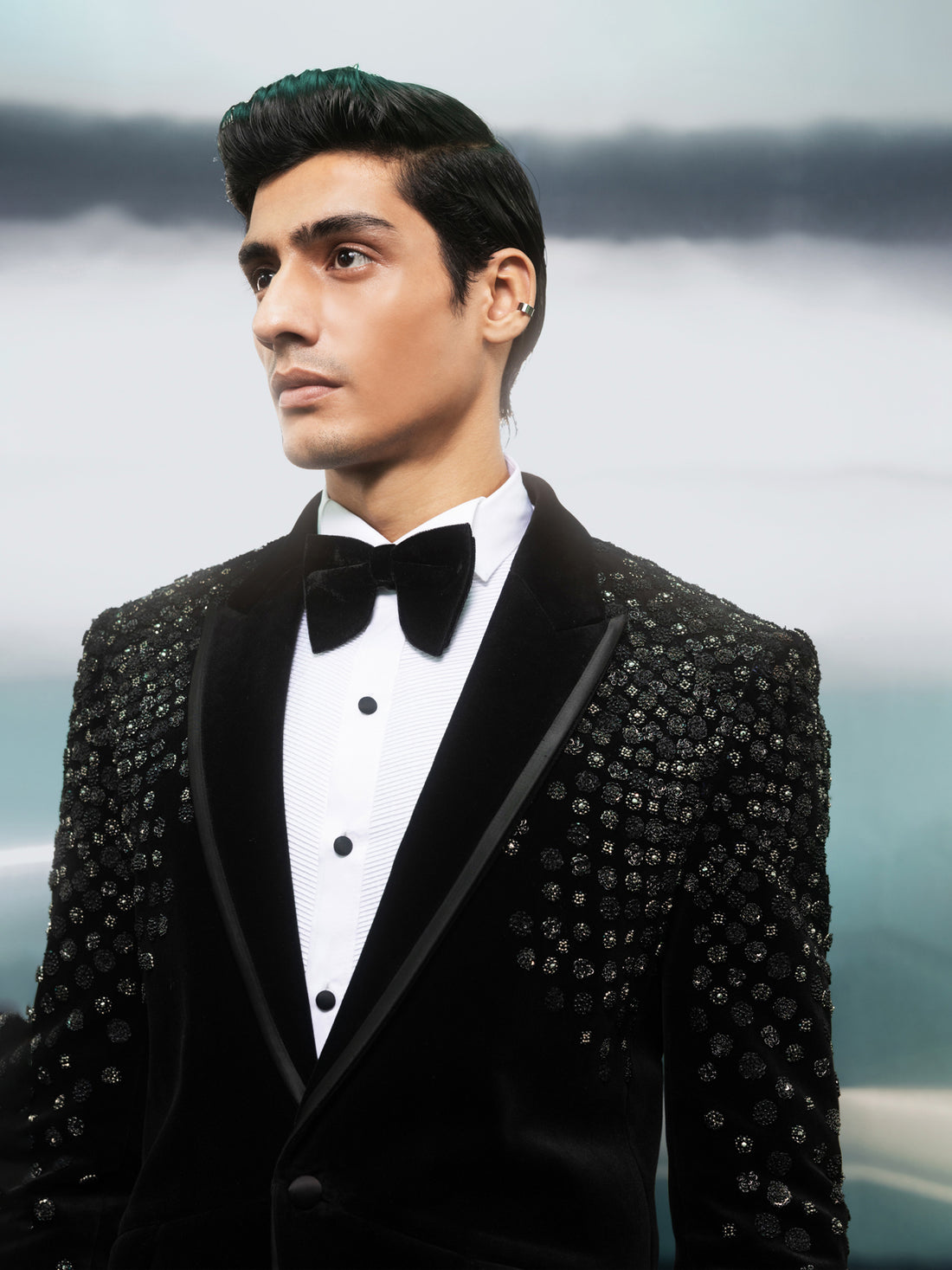 Embellished Velvet Tuxedo